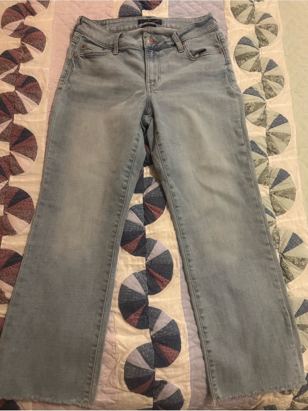 Aeropostale Light Wash Wide-Leg Jeans - Light Blue
